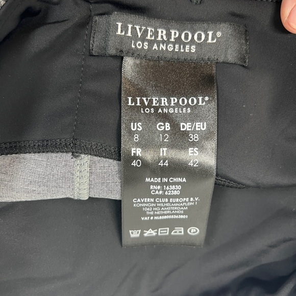 LIVERPOOL Los Angeles Pull-On Pencil Skirt in Grey &Black Size 8 Style#XM6023Z47 - Picture 4 of 9